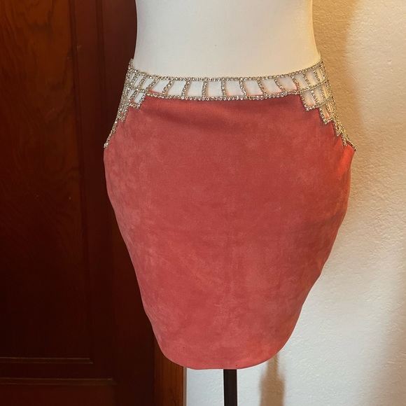 2 for $25 🛍️⭐️ Oh Polly gorgeous rhinestone skirt mini - Picture 1 of 5